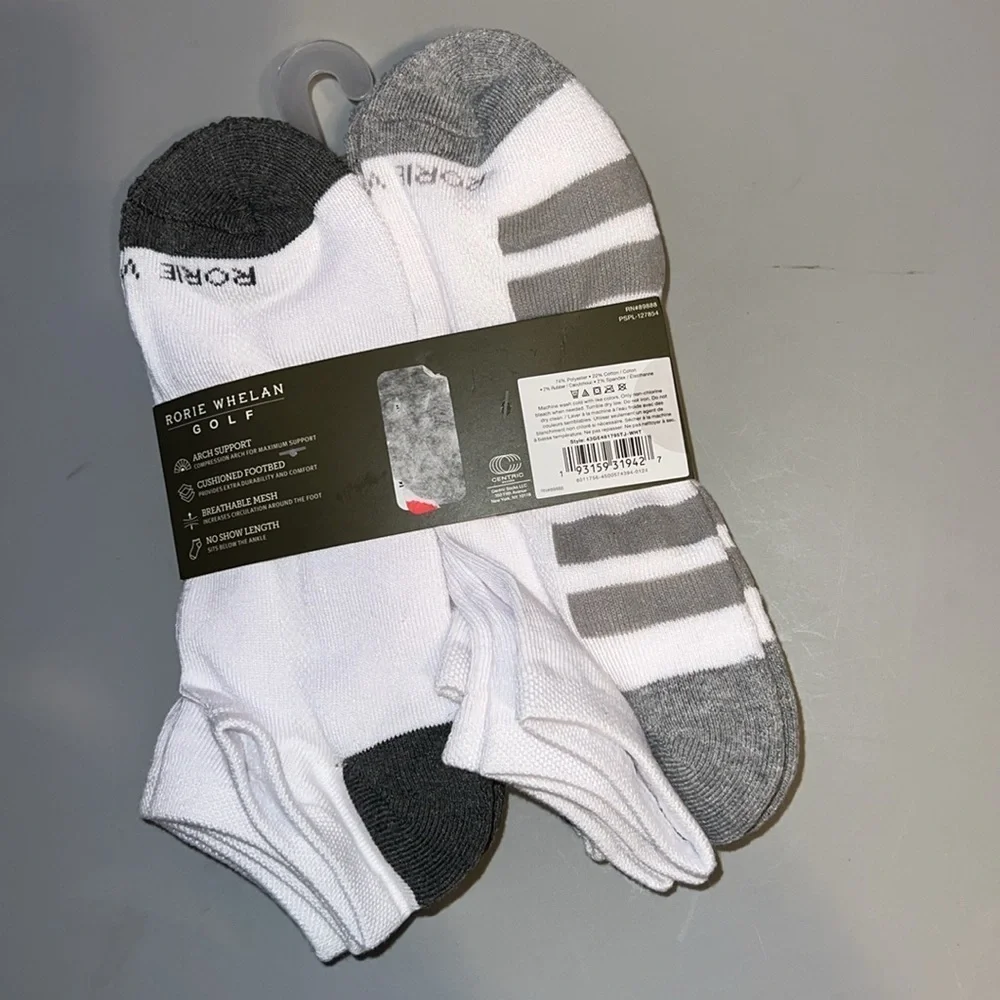 NEW Rorie Whelan Comfort Golf Socks 6 Pairs Men 6-12 Women’s 7-13